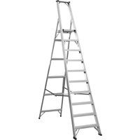 Sealey AXL10 Aluminium Step Ladder 10-Tread Industrial BS 2037/1
