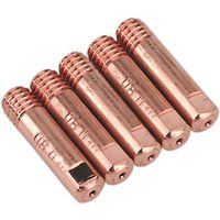 Sealey MIG957 Contact Tip for TB15 Torches, 0.8mm, Brown, Pack of 5