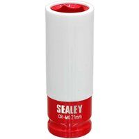 Sealey SX03021 Alloy Wheel Chrome Molybdenum Impact Socket 21mm 1/2"Sq Drive