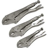 Sealey Locking Pliers Set 3pc - S0463