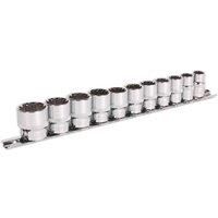 Sealey AK69911 Total Drive Socket Set, 3/8" Square Drive, 11 Pieces