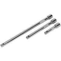 Sealey AK6340 Extension Bar Set 3pc 3/8inSq Drive