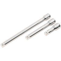 Sealey AK6350 Extension Bar Set 3pc 1/2inSq Drive