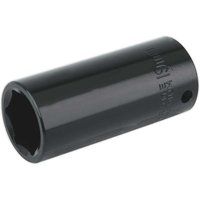 Sealey IS3819D Deep Impact Socket, 3/8" Square Drive, 19mm , Black