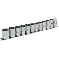 Sealey Ak2695 Socket Set 12Pc 1/2Sq Drive 6Pt Walldrive Metric