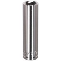 Sealey S0589 WallDrive Socket, 3/8" Square Drive, 11mm Deep , Red