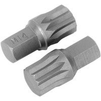 Sealey Spline Bit M14 x 30mm Pack of 2 Bits, Spline Work Tools AK5532