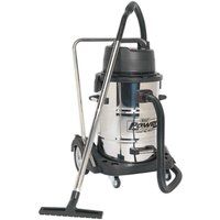 Sealey PC477 Industrial Wet & Dry Vacuum Cleaner 77ltr Stainless Drum 2400W/230V