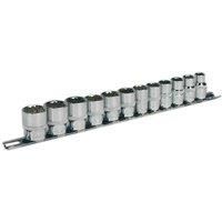 Sealey AK2680 13pc 1/4"Sq Drive 12pt WallDrive® Socket Set