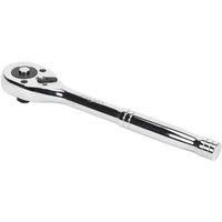 Sealey S0706 Ratchet Wrench with Pear-Head Flip Reverse, 1/2" Square Drive, Silver