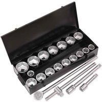 Sealey Siegen S0768 21 Piece 1" Inch Drive Socket Set 6 Point Sockets