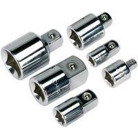 Sealey SOCKET ADAPTOR SET Increaser / Reducer 1/4 3/8 1/2 3/4  Drive 6pc