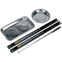 Sealey S0773 Magnetic Bowl and Tool Holder Set, 460mm x 25mm, 5 Pieces
