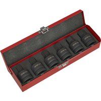 Sealey Ak6217 Hex Socket Bit Set 6Pc 3/4Sq Drive