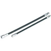 Sealey AK7342 Flexible Extension Adaptor Set, 1/4" and 3/8" Square Drive, 254mm/305mm Length, 2 Pieces