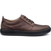 Hotter Men's 'Jasper' Dual Fit Casual Shoes in Chocolate | Size: 11