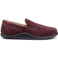 Hotter Men's 'Relax' Slippers in Maroon | Size: 6
