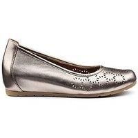 Wide Fit 'Swan' Slip On Shoes with Hidden Wedge