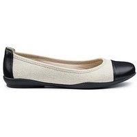 Hotter Ivy Wide Fit Ballerina Shoe - Black