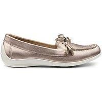 Hotter Bay Ii Metallic Boat Shoe - Gold