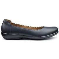 Hotter Eider Wide Fit Ballerina Shoe - Blue