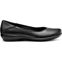 Hotter Women's Wide Fit 'Birdie' Ballerina Pumps in Black | Size: 7.5