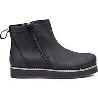 Hotter Carina Flatform Ankle Boot - Black