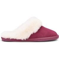 Hotter Women's 'Candy' Slippers in Maroon | Size: 9