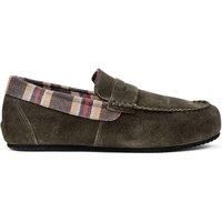 Hotter Men's 'Solace' Slippers in Dark Olive | Size: 10