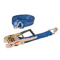Silverline MS21 Ratchet Tie Down Strap J-Hook 8m x 50 mm - Rated 2500 kg Capacity 5000 kg