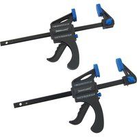 Silverline 250108 Mini Clamps 100 mm - Pack of 2