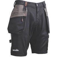 Scruffs Worker Plus Holster Shorts, Black, 38 (T56207)