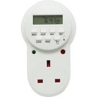 Digital LCD Electronic Plug-in Program 12/24 Hour Timer Switch Socket 7 Day X1