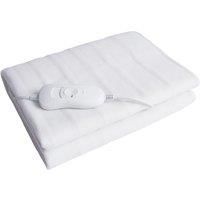 DEAWOO WHITE DOUBLE WASHABLE HEATED ELECTRIC BLANKET 85W NEW