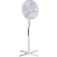 Fine Elements 16-Inch Stand, Portable Fan For Home or Small Office, 3 Speed Settings, Sturdy Base, Easy-To-Use Key Switch, Ideal Cooling System-White, One Size