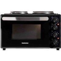 Daewoo SDA1609 1500W 32L Capacity Electric Oven with 1000W and 600W Hot Plates, 90-230° Adjustable Temperature Settings and 60 Minute Timer with Indicator Light