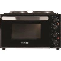 Daewoo SDA1609 1500W 32L Capacity Electric Oven with 1000W and 600W Hot Plates, 90-230° Adjustable Temperature Settings and 60 Minute Timer with Indicator Light