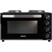 Daewoo SDA1610GE 3000W 42L Electric Oven With Hotplate - Black