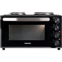 Daewoo SDA1610GE 3000W 42L Electric Oven With Hotplate - Black