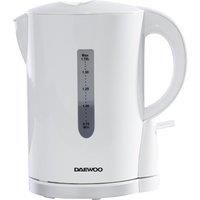 Daewoo 1.7L Electric Kettle Fast Boil Lightweight Cordless Ergonomic 2200W White