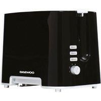 Daewoo SDA1687GE ' Plastic Chrome Electronic Browning Control and Cancel, Defrost & Reheat Functions, Auto Pop-Up and Easy Clean Slide Out Crumb Tray, 730-870W Power, Black 2 Slice Toaster