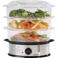 Daewoo Electric 3 Tier Steamer Healthy Food Cooker Boil Vegetable Rice Meat Fish