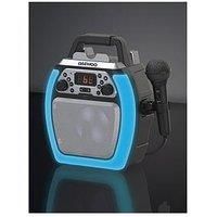 Daewoo Compact Portable Voice Changer LED Bluetooth Karaoke Machine