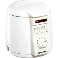 Daewoo Mini Deep Fat Fryer Compact 1 Litre With Basket and Odour Filter White