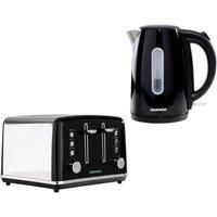 'Kensington' Retro Matching Toaster and Kettle Set 1.7L Rapid Boil 4 Slice