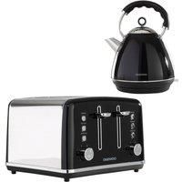 Daewoo Kensington Pyramid Kettle and Toaster Set 4-Slice Matching 1.7L Fast Boil