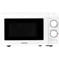 Daewoo 20L Manual Microwave, 5 Power Settings and 30 Minute Timer, Cooking End Signal and Defrost Function, Push Button Door - WHITE (SDA2478)