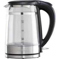 Cool Touch Glass Kettle 3KW Rapid Boil 1.5L LED Silver