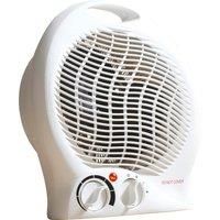 Daewoo 2000W Fan Heater, Upright Fan Heater, Automatic Safety Cut Out, 2 Heat Settings, Variable Thermostat, Power Indicator, Fan Only Setting, Carry Handle, Instant Heat, Ideal For Small Rooms