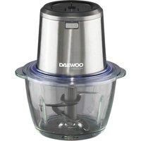 Daewoo 200W Cordless Pro Electric Food Chopper 1L Glass Bowl S Steel-SDA2635